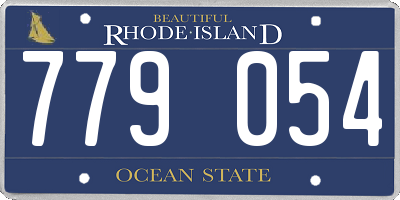 RI license plate 779054