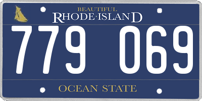 RI license plate 779069