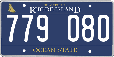 RI license plate 779080