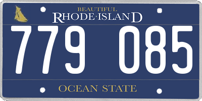 RI license plate 779085