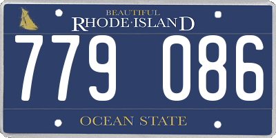 RI license plate 779086