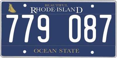 RI license plate 779087