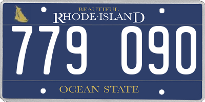 RI license plate 779090