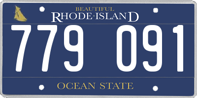 RI license plate 779091
