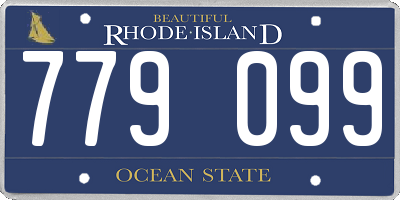 RI license plate 779099