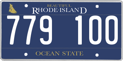RI license plate 779100