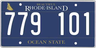 RI license plate 779101