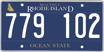 RI license plate 779102