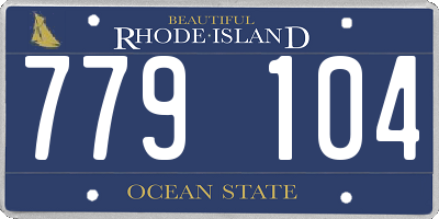RI license plate 779104