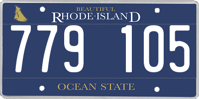 RI license plate 779105