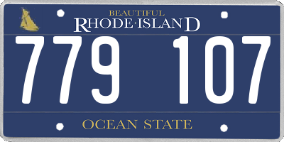 RI license plate 779107