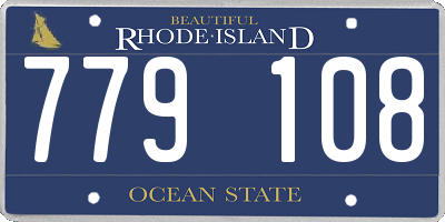 RI license plate 779108