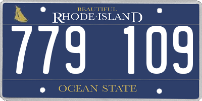 RI license plate 779109