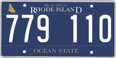 RI license plate 779110