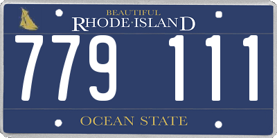 RI license plate 779111