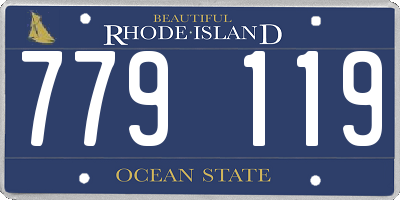 RI license plate 779119
