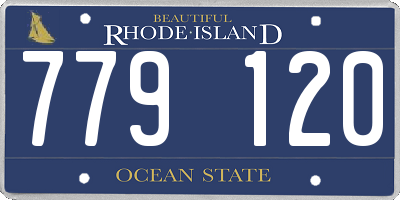 RI license plate 779120