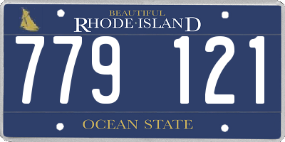 RI license plate 779121