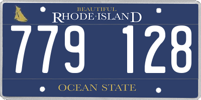RI license plate 779128
