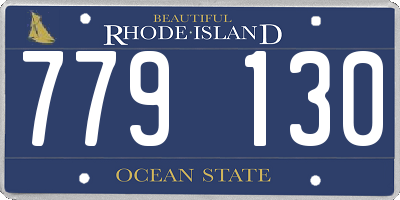 RI license plate 779130