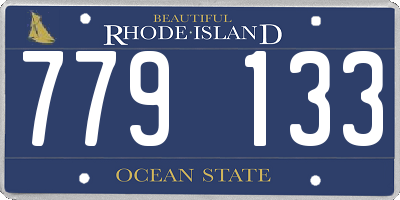 RI license plate 779133