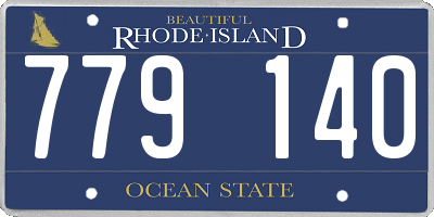 RI license plate 779140