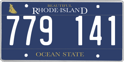 RI license plate 779141