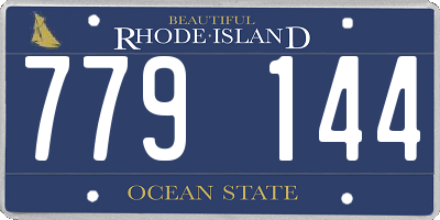 RI license plate 779144