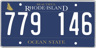 RI license plate 779146