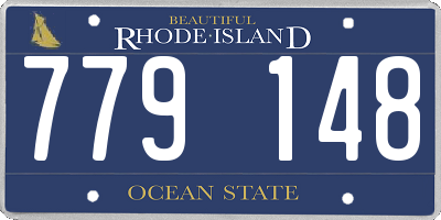 RI license plate 779148