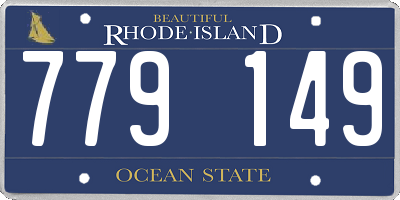 RI license plate 779149