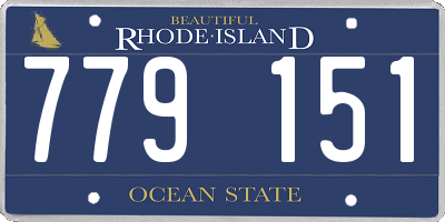 RI license plate 779151