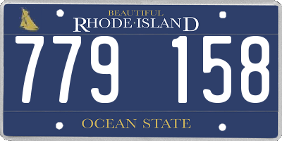 RI license plate 779158