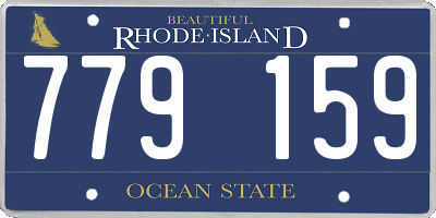 RI license plate 779159