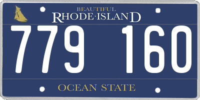 RI license plate 779160