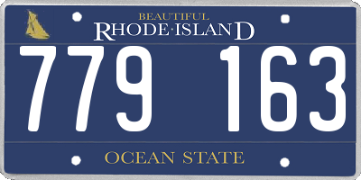RI license plate 779163