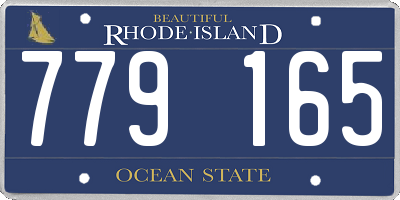 RI license plate 779165