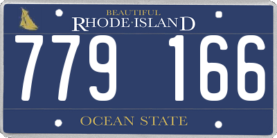 RI license plate 779166