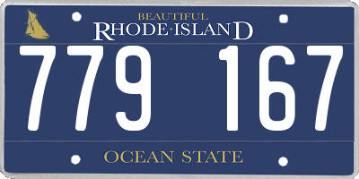 RI license plate 779167