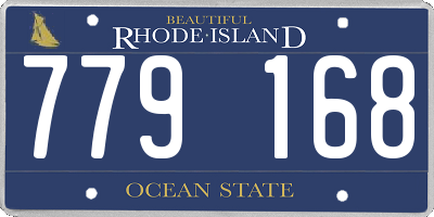 RI license plate 779168