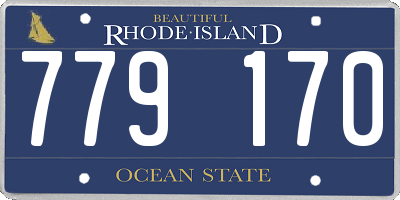 RI license plate 779170