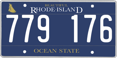 RI license plate 779176