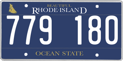 RI license plate 779180