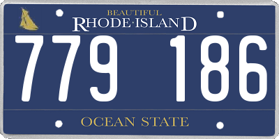 RI license plate 779186