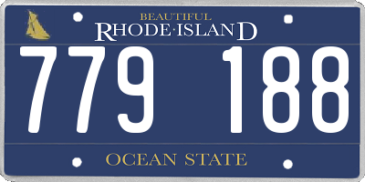 RI license plate 779188