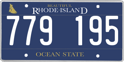 RI license plate 779195