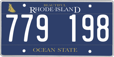 RI license plate 779198