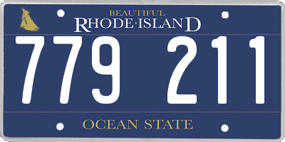 RI license plate 779211