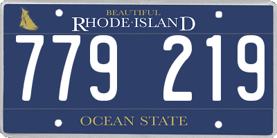 RI license plate 779219