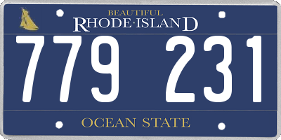 RI license plate 779231